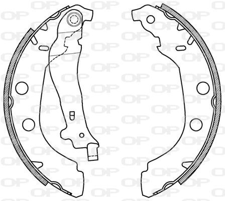 OPEN PARTS Комплект тормозных колодок BSA2039.00